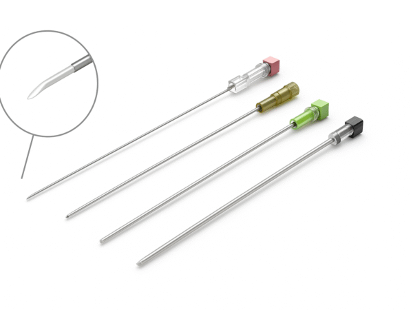 Aiguille à usage unique avec pointe Chiba