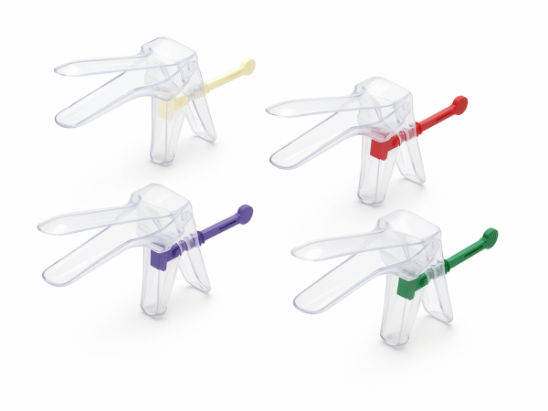 Spéculum vaginal avec blocage à levier centrale